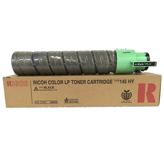 Genuine Ricoh 888308 High Yield Black Toner Cartridge (15,000 pages) Type 145