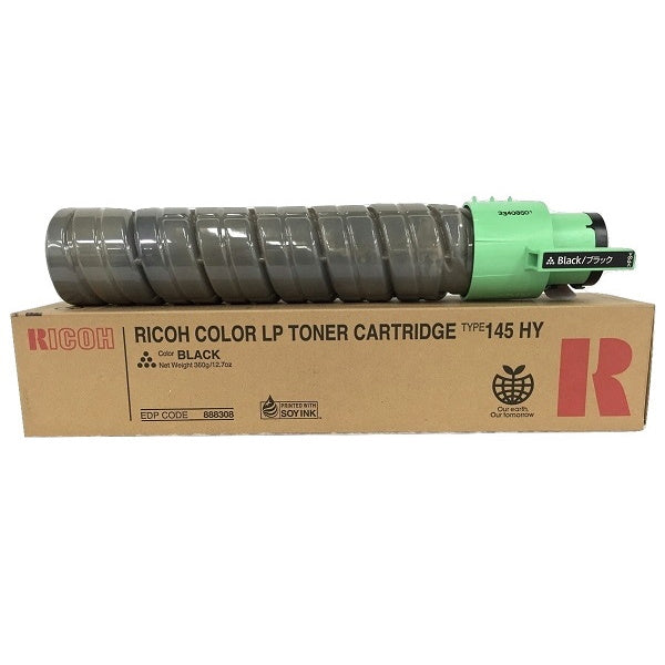 Genuine Ricoh 888308 High Yield Black Toner Cartridge (15,000 pages) Type 145