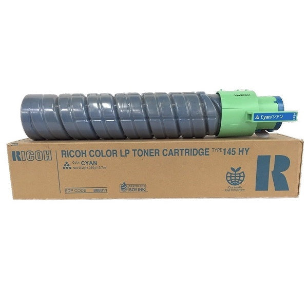 Genuine Ricoh 888311 High Yield Cyan Toner Cartridge (15,000 pages) Type 145