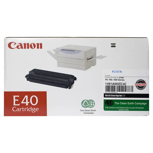 Genuine Canon E40 Black Toner Cartridge (4,000 pages)