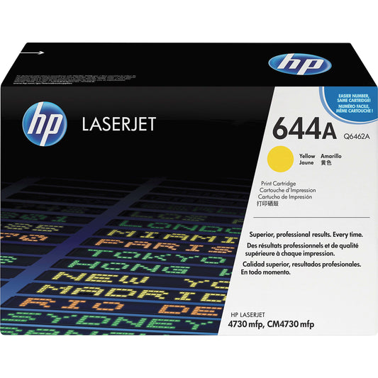 Genuine HP 644A Yellow Toner Cartridge, Q6462A (12,000 pages)