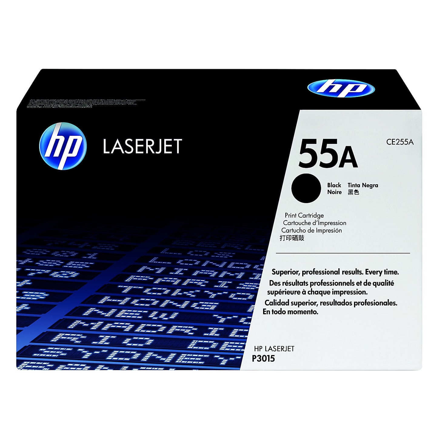 Genuine HP CE255A Black Toner Cartridge (6,000 pages) Image 1