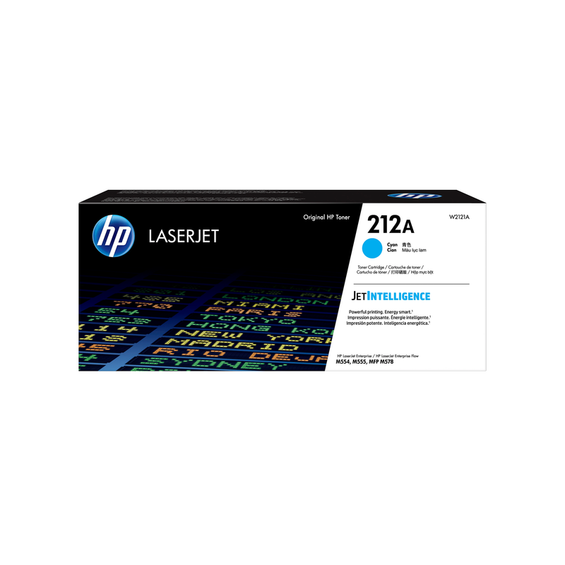 Genuine HP 212A Cyan Toner Cartridge, W2121A (4,500 pages) Image 1