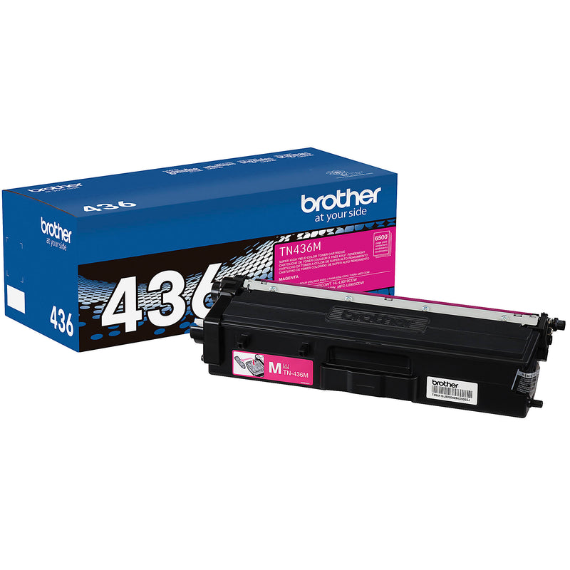 Genuine Brother TN436M Magenta Toner Cartridge (6,500 pages) Image 1