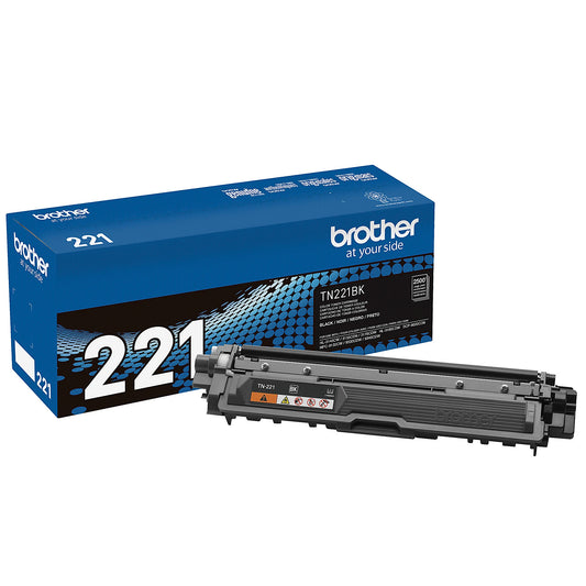 Genuine Brother TN221BK Black Toner Cartridge (2,500 pages) Image 1