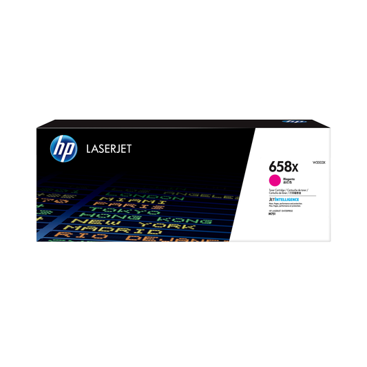 Genuine HP 658X High Yield Magenta Toner Cartridge, W2003X (28,000 pages) Image 1