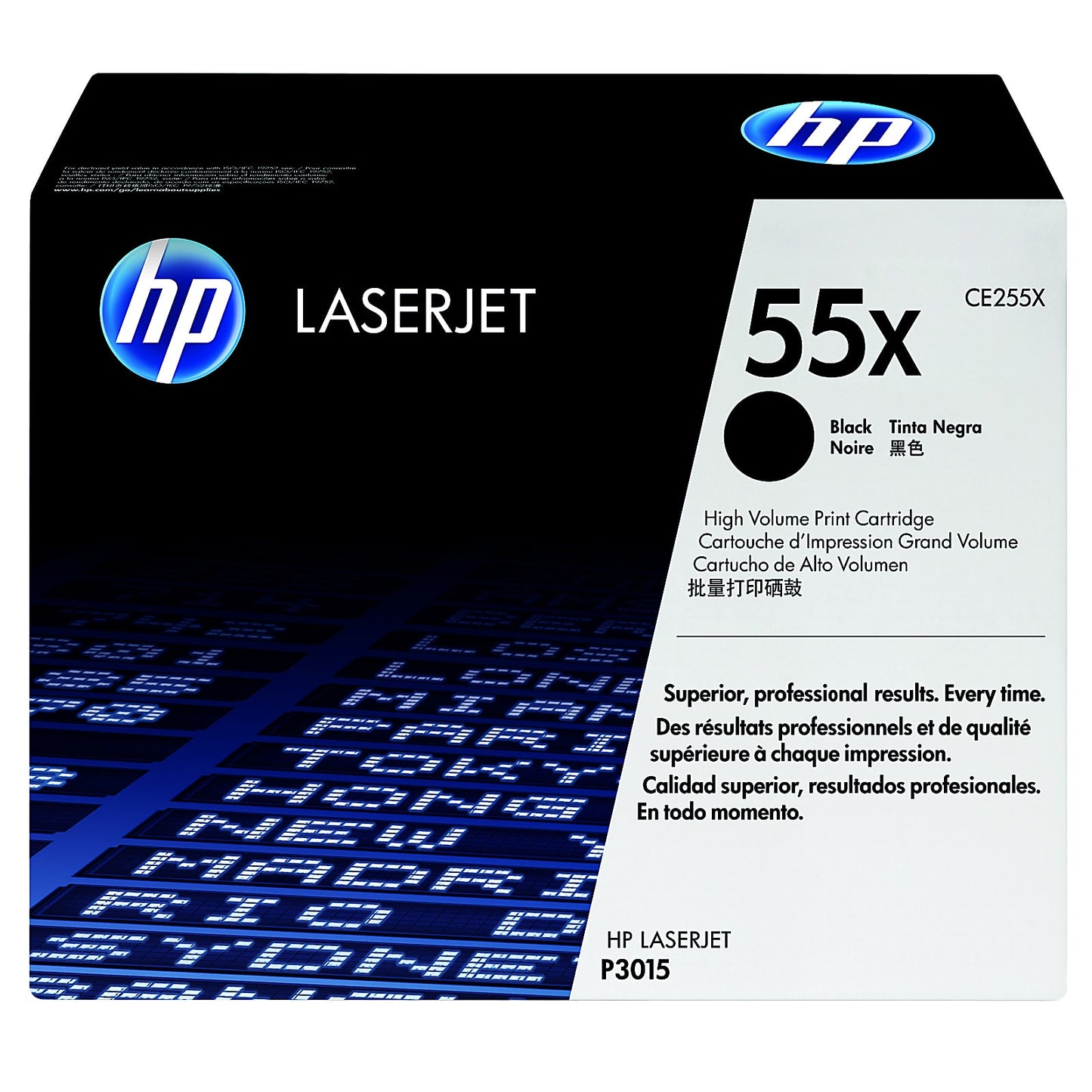 Genuine HP CE255X High Yield Black Toner Cartridge (12,500 pages) Image 1