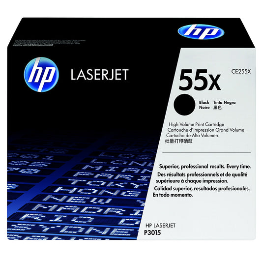 Genuine HP CE255X High Yield Black Toner Cartridge (12,500 pages) Image 1