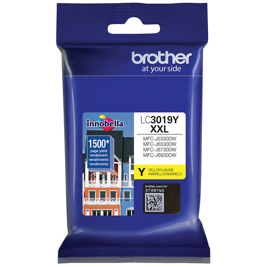 Genuine Brother LC3019Y Yellow Ink Cartridge (1,500 pages)