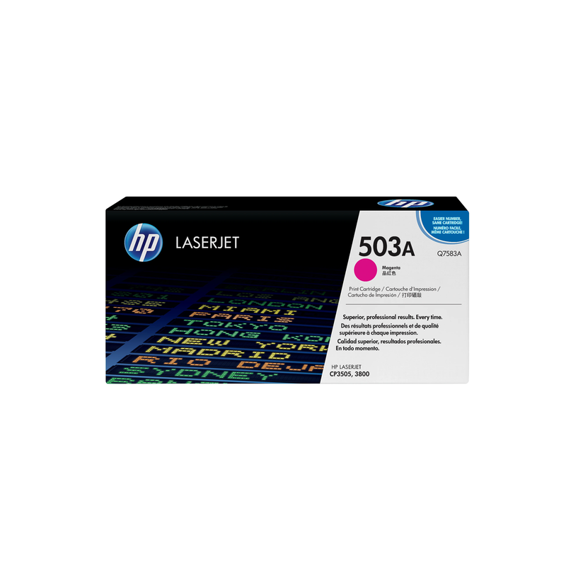Genuine HP 503A Magenta Toner Cartridge, Q7583A (6,000 pages) Image 1