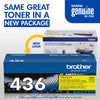 Genuine Brother TN436Y Yellow Toner Cartridge (6,500 pages) Image 3
