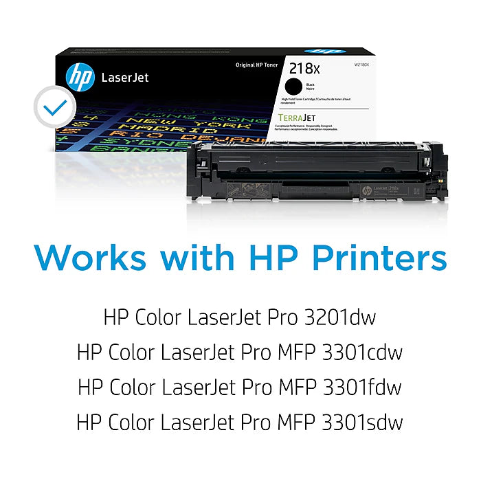Genuine HP 218X Black Toner Cartridge, W2180X (3,200 pages) Image 2