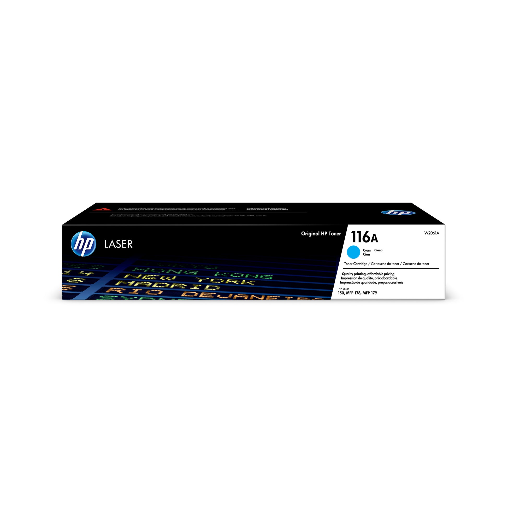 Genuine HP 116A Cyan Toner Cartridge, W2061A (700 pages) Image 1