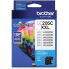 Genuine Brother LC205C Cyan Ink Cartridge (1,200 pages)