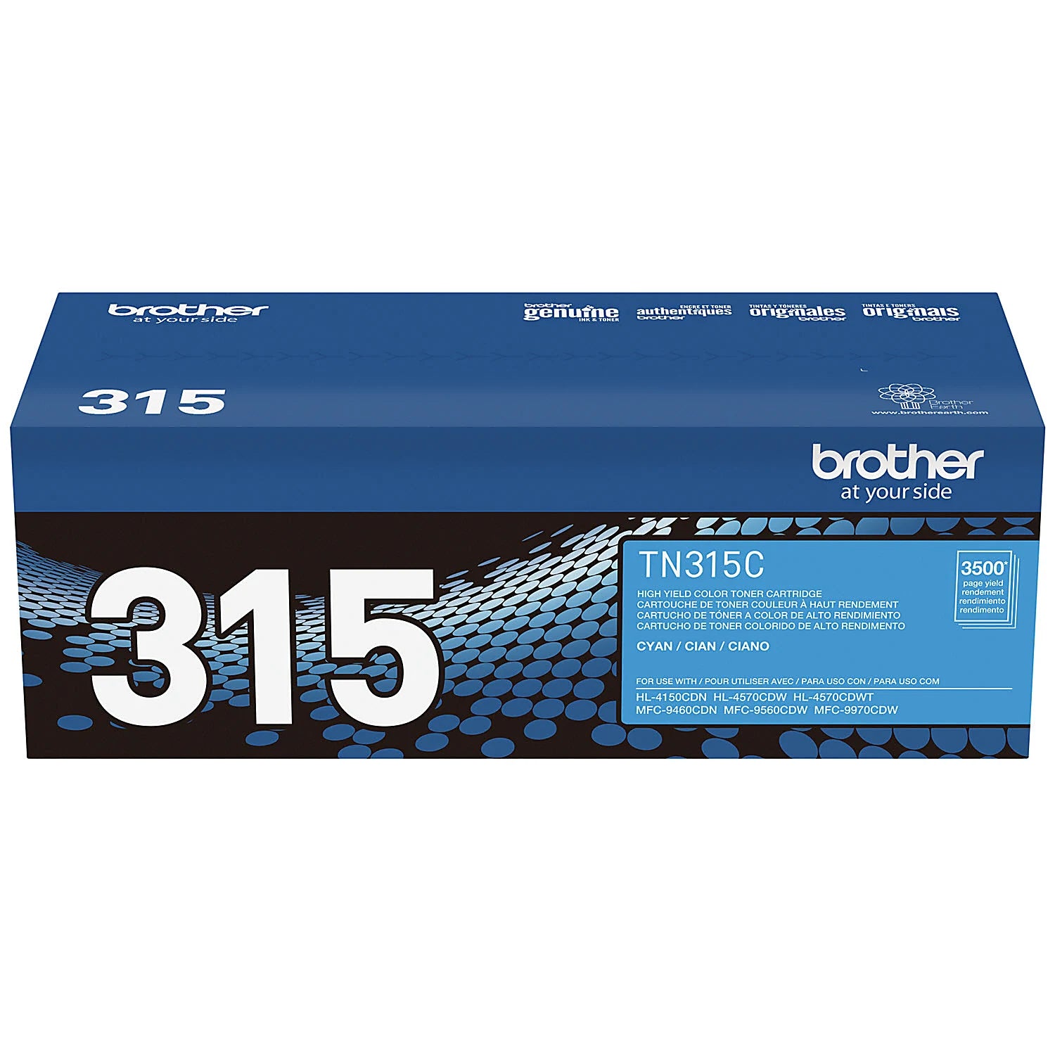 Genuine Brother TN315C High Yield Cyan Toner Cartridge (3,500 pages) Image 8