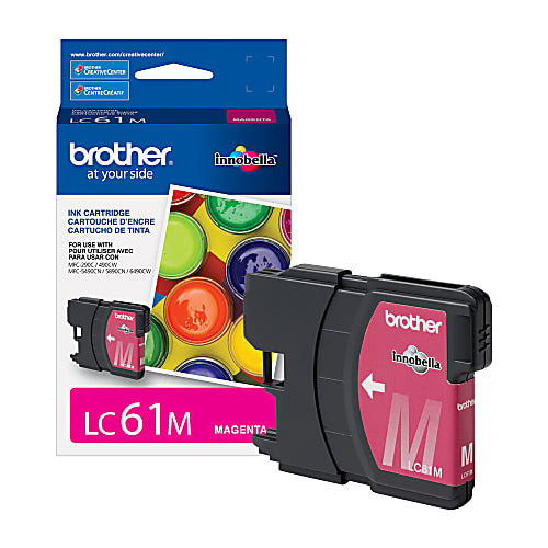Genuine Brother LC61M Magenta Ink Cartridge (325 pages)