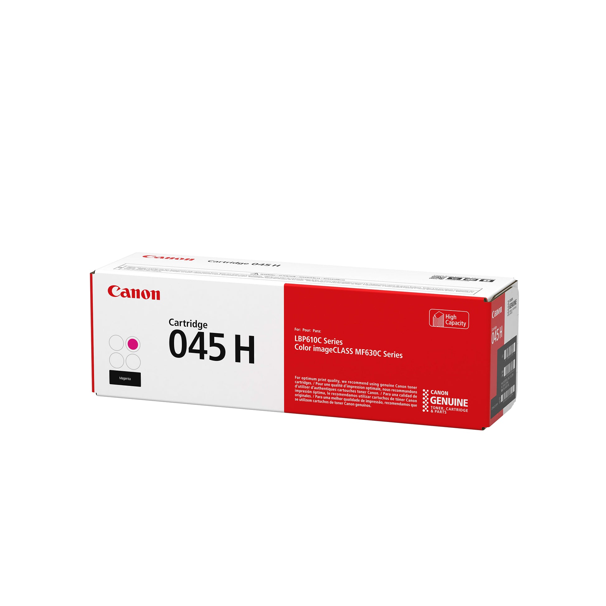 Genuine Canon 045H Magenta High Yield Magenta Toner Cartridge (2,200 pages) Image 2
