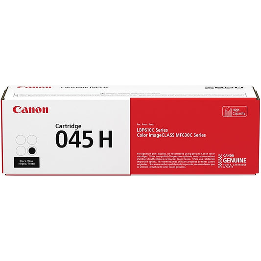 Genuine Canon 045H Black High Yield Black Toner Cartridge (2,800 pages)