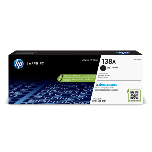 Genuine HP 138A Black Toner Cartridge, W1380A (1,500 pages) Image 1