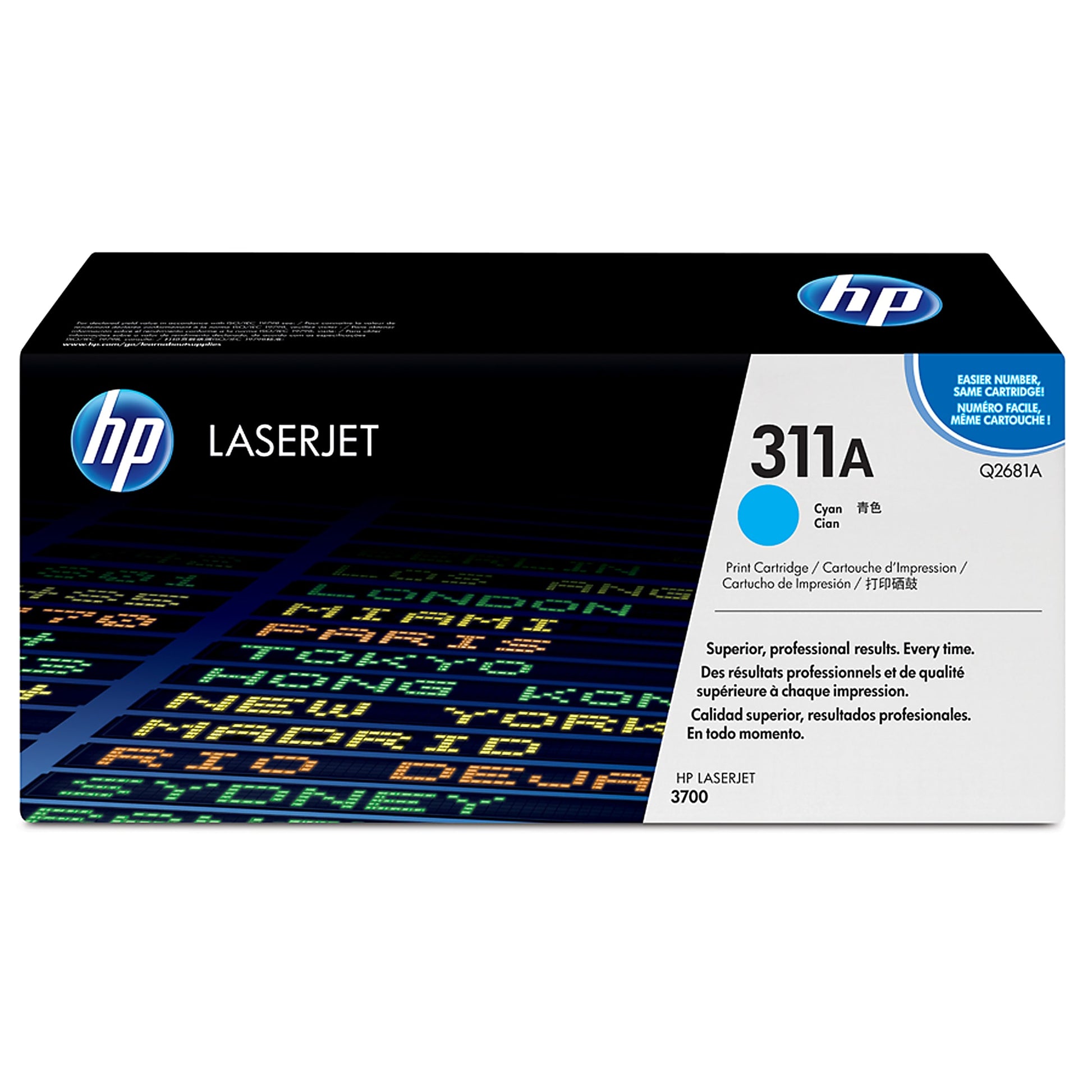 Genuine HP 311A Cyan Toner Cartridge, Q2681A (6,000 pages)