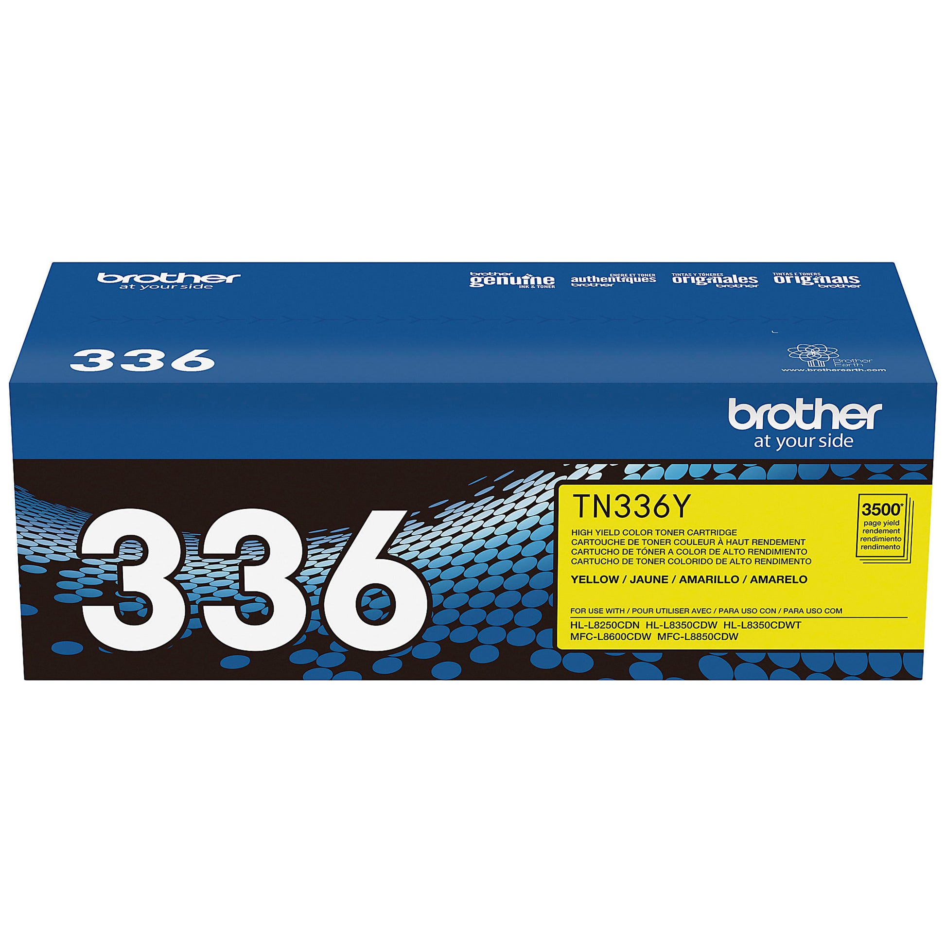 Genuine Brother TN-336Y High Yield Yellow Toner Cartridge (3,500 pages) Image 8
