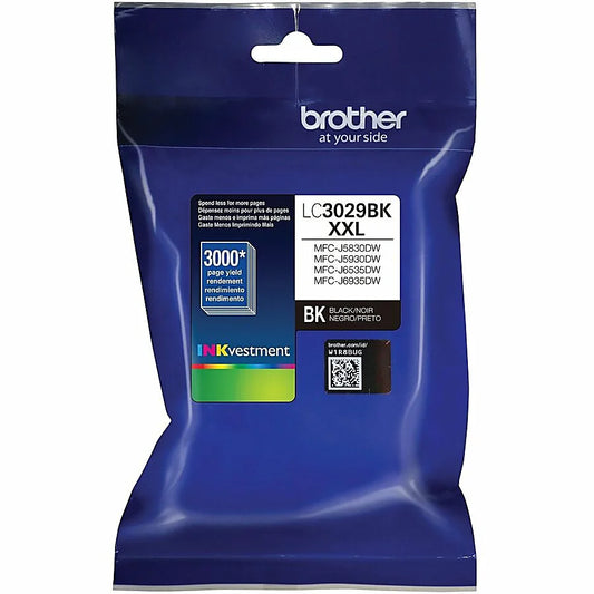 Genuine Brother LC3029BK Black Ink Cartridge (3,000 pages)