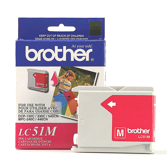 Genuine Brother LC51M Magenta Ink Cartridge (400 pages)