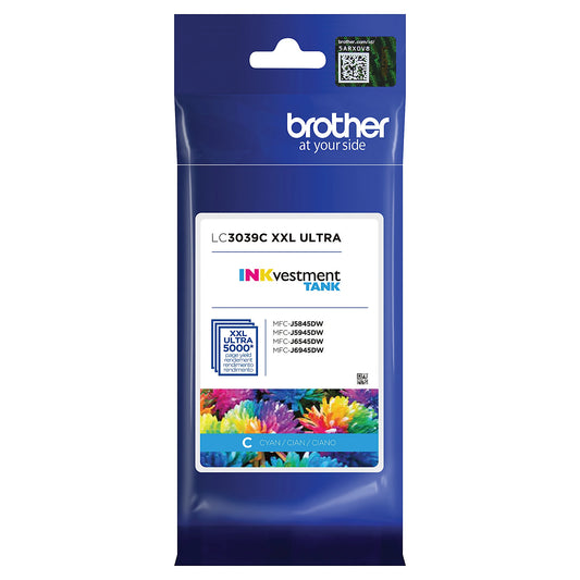 Genuine Brother LC3039C Cyan Ink Cartridge (5,000 pages)