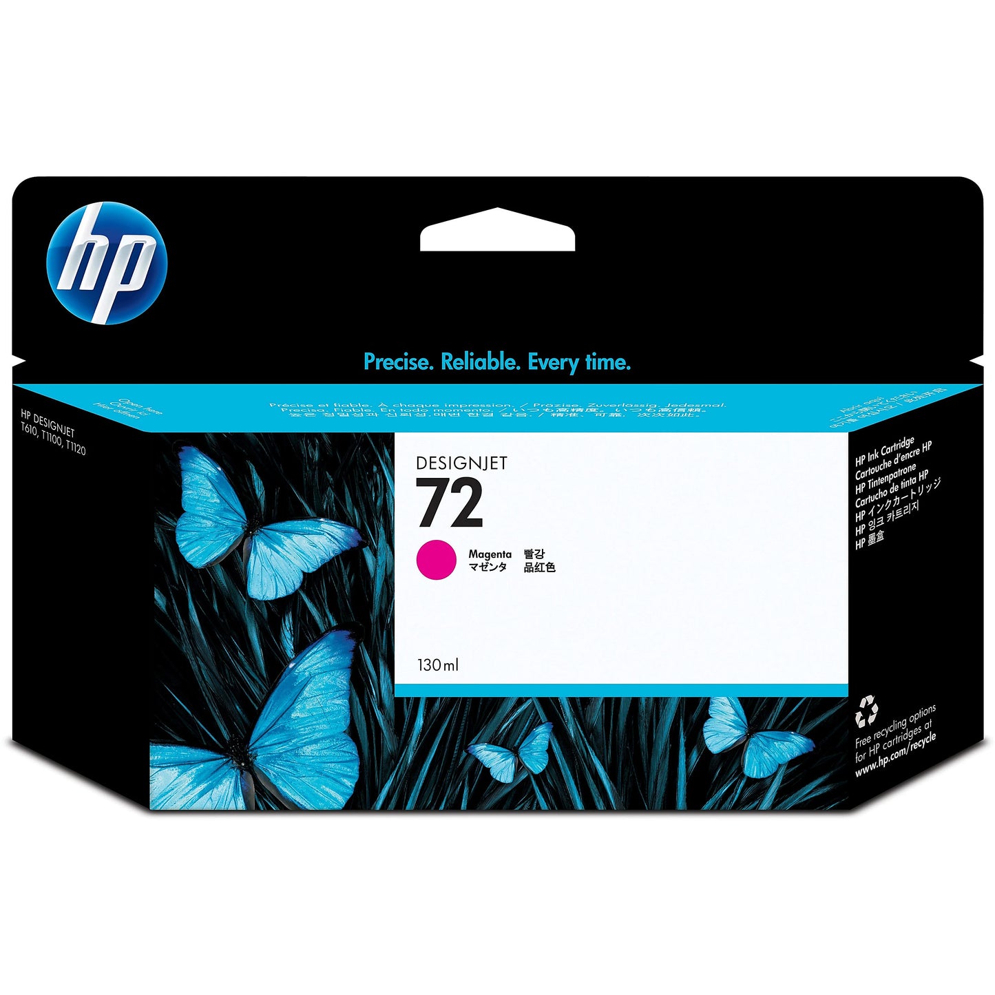 Genuine HP C9372A Magenta Ink Cartridge (130 pages)