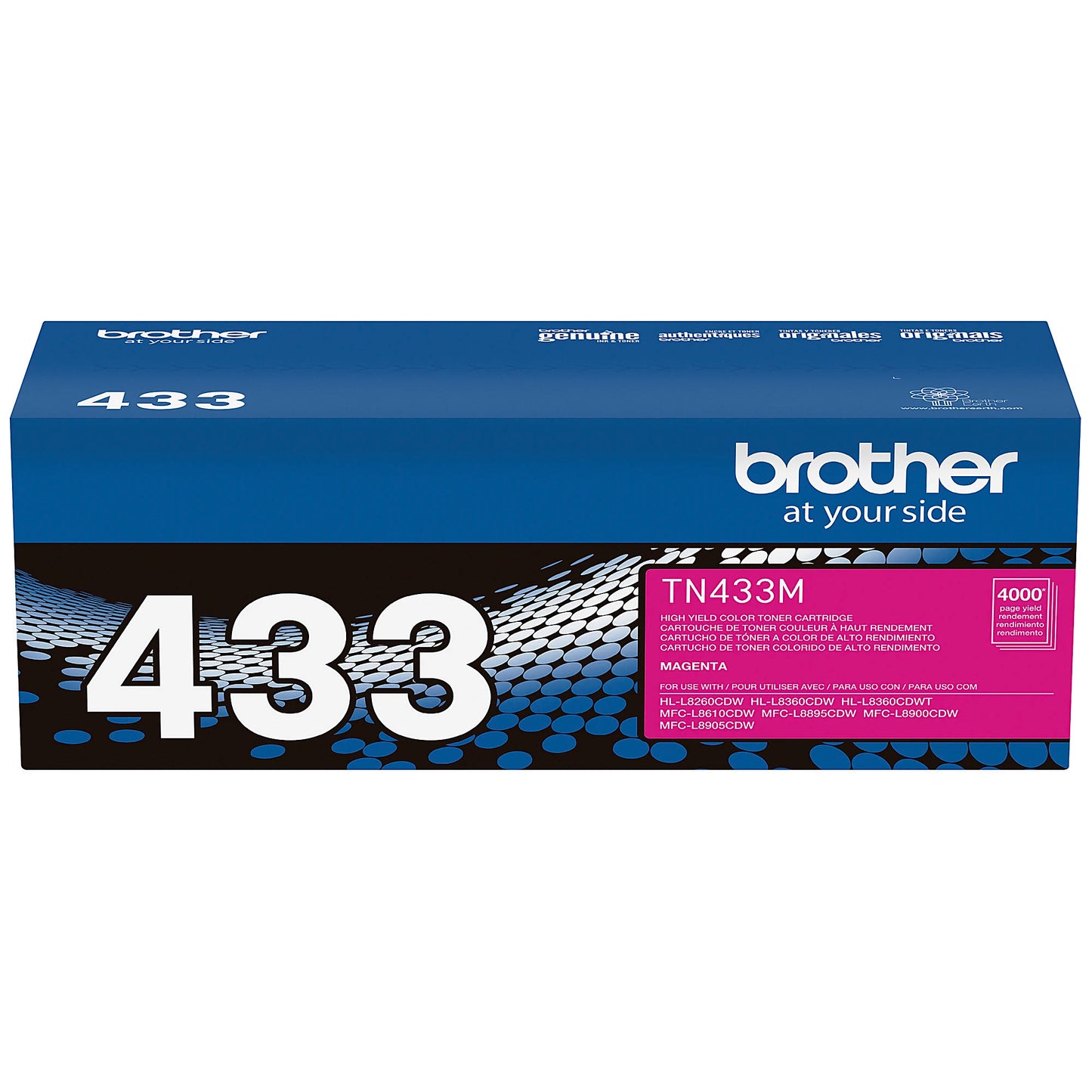 Genuine Brother TN433M Magenta Toner Cartridge (4,000 pages) Image 8