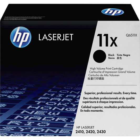 Genuine HP 11X High Yield Black Toner Cartridge, Q6511X (12,000 pages) Image 1