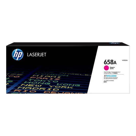 Genuine HP 658A Magenta Toner Cartridge, W2003A (6,000 pages) Image 1