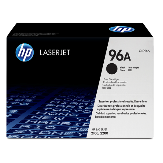 Genuine HP 96A Black Toner Cartridge, C4096A (5,000 pages)