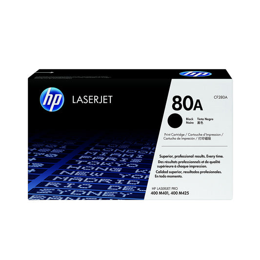 Genuine HP CF280A Black Toner Cartridge (2,700 pages) Image 1