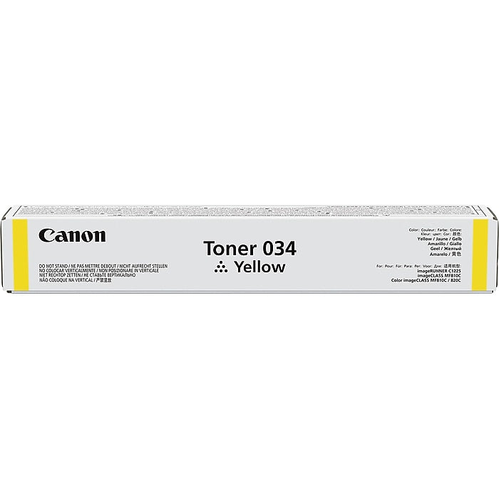 Genuine Canon 034 Yellow Yellow Toner Cartridge (7,300 pages)