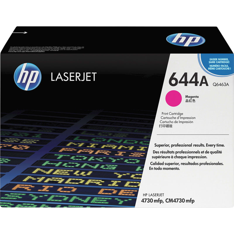 Genuine HP 644A Magenta Toner Cartridge, Q6463A (12,000 pages)