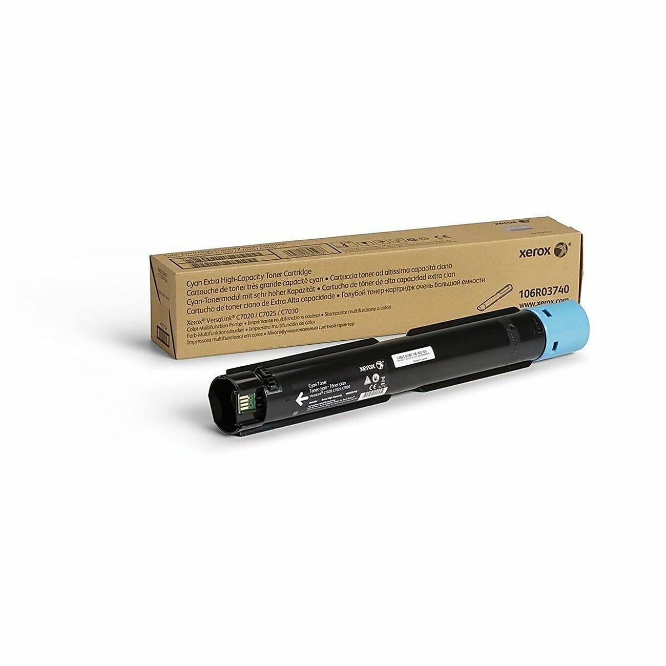 Genuine Xerox 106R03740 Cyan Toner Cartridge (16,500 pages)