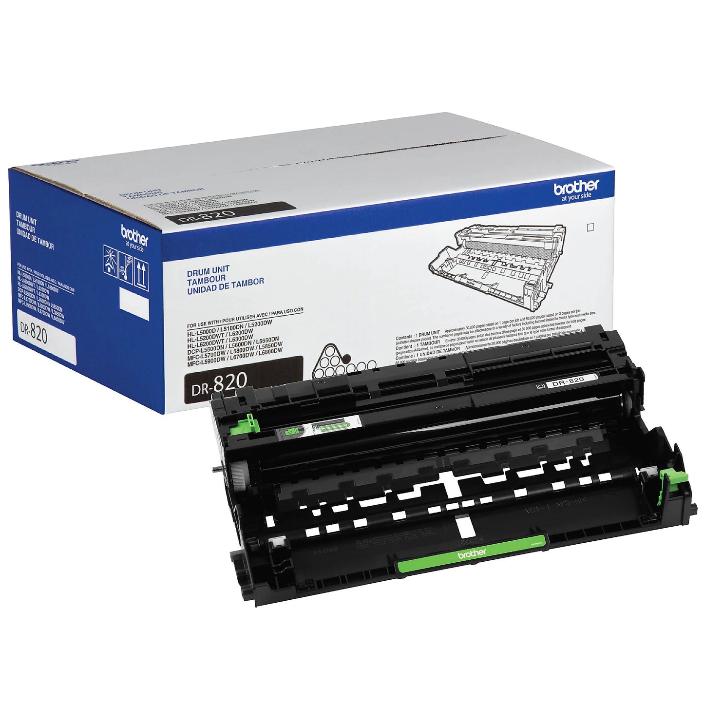 Genuine Brother DR820 Black Drum Unit (30,000 pages)