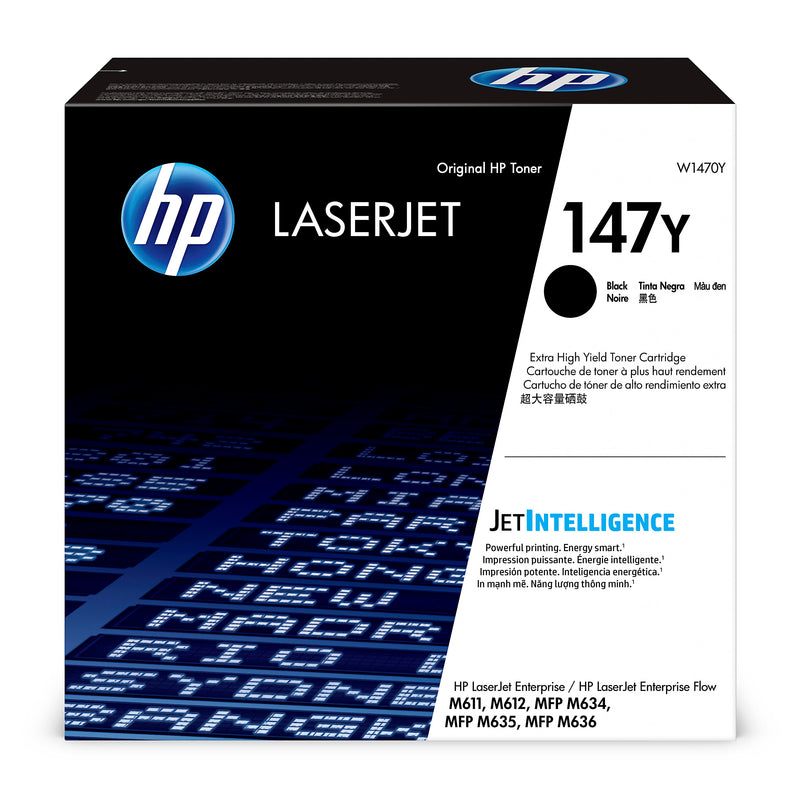 Genuine HP 147Y High Yield Black Toner Cartridge, W1470Y (42,000 pages) Image 1
