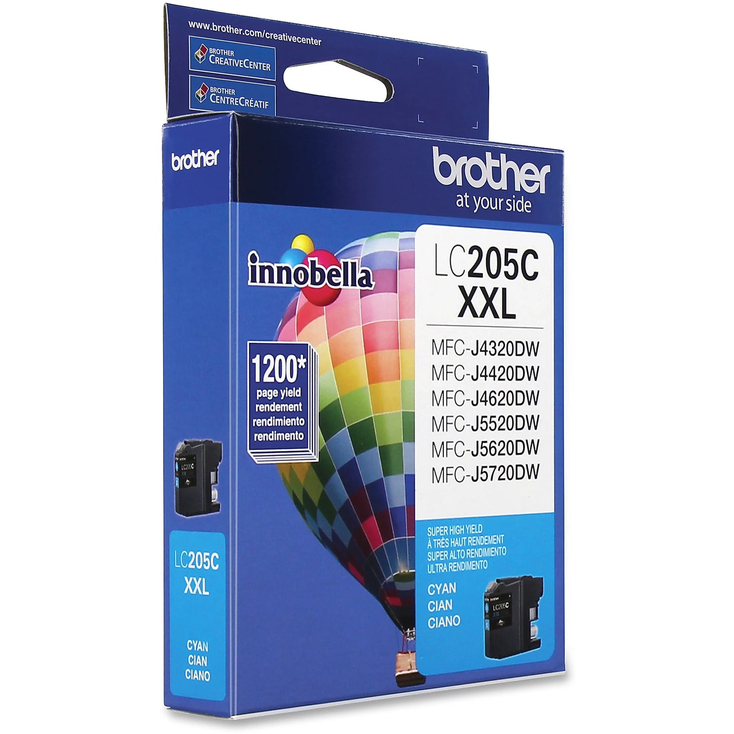 Genuine Brother LC205C Cyan Ink Cartridge (1,200 pages) Image 2