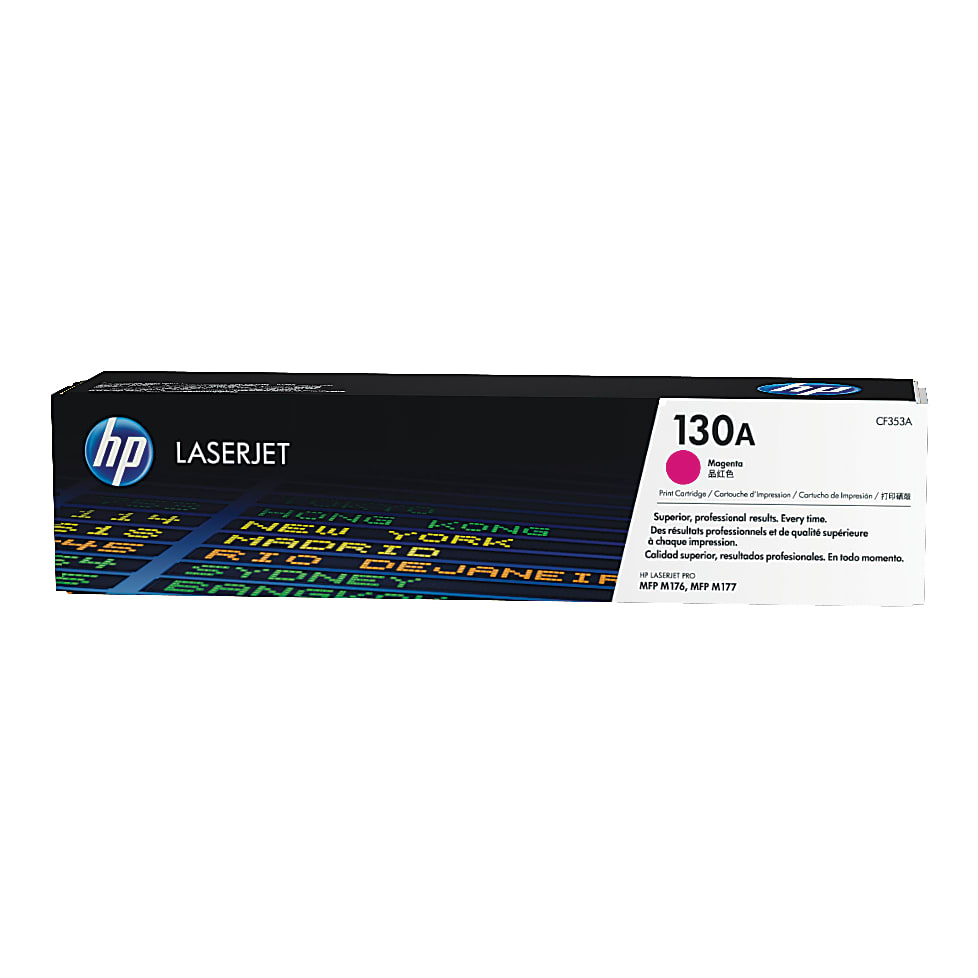 Genuine HP 130A Magenta Toner Cartridge, CF353A (1,000 pages) Image 1