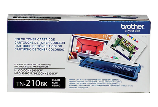 Genuine Brother TN210BK Black Toner Cartridge (4,000 pages)