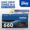 Genuine Brother TN660 High Yield Black Toner Cartridge (2,600 pages) Image 3