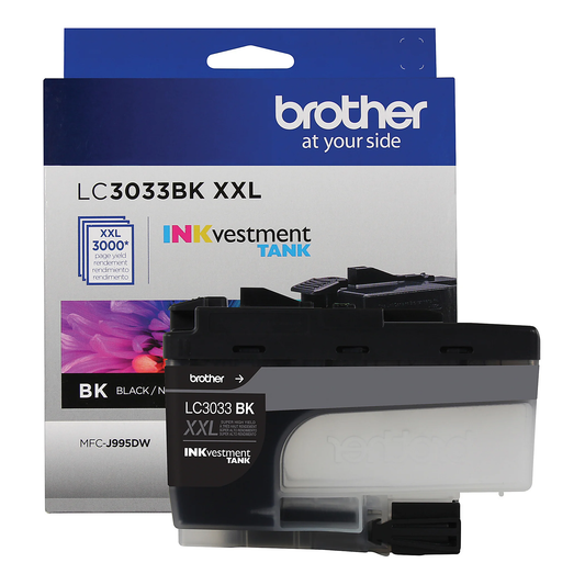 Genuine Brother LC3033BK Black Ink Cartridge (3,000 pages) Image 1