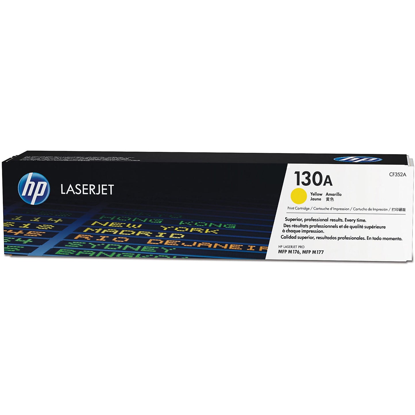 Genuine HP 130A Yellow Toner Cartridge, CF352A (1,000 pages) Image 1