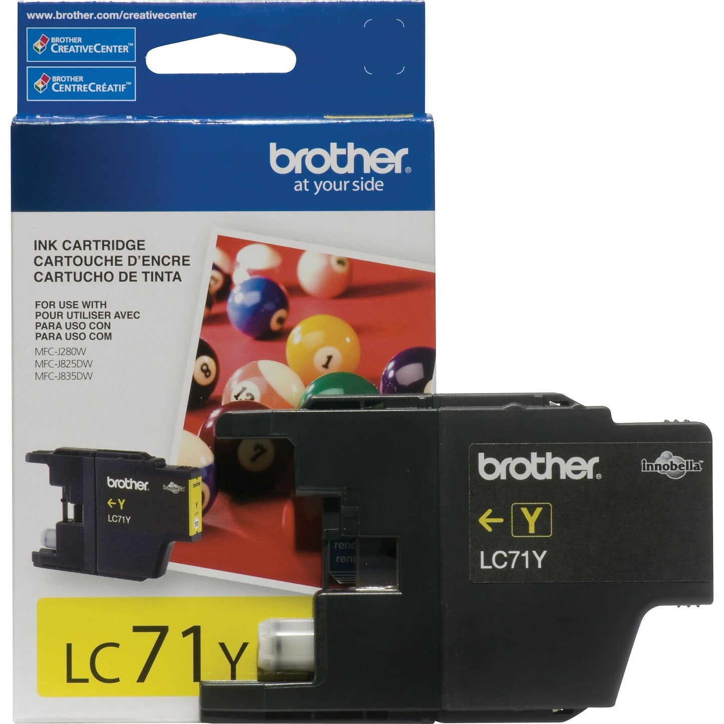 Genuine Brother LC79Y Yellow Ink Cartridge (1,200 pages)