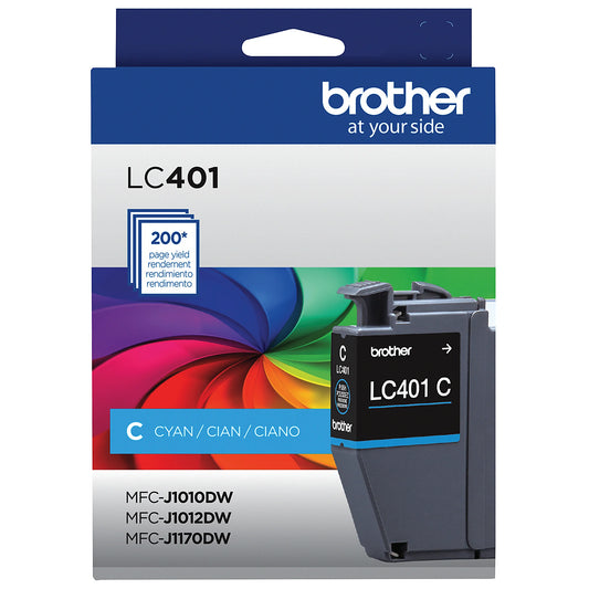 Genuine Brother LC41C Cyan Ink Cartridge (400 pages)