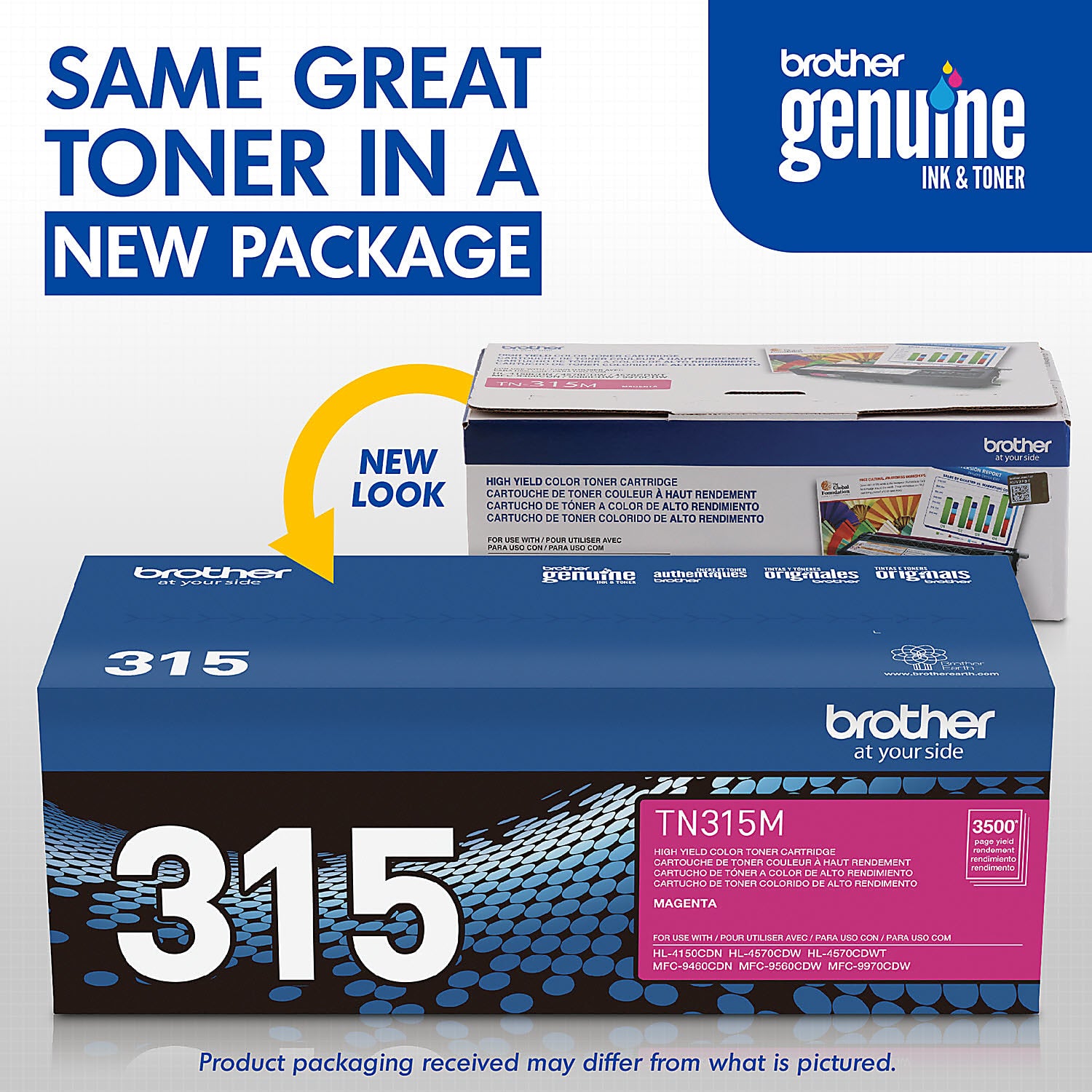 Genuine Brother TN315M High Yield Magenta Toner Cartridge (3,500 pages) Image 7