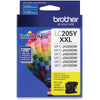 Genuine Brother LC205Y Yellow Ink Cartridge (1,200 pages)
