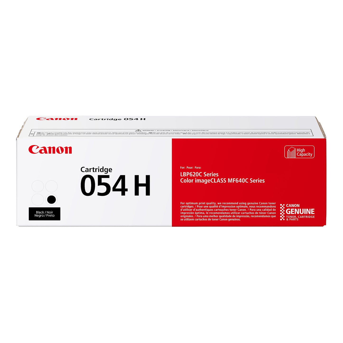 Genuine Canon 054H Black High Yield Black Toner Cartridge (3,100 pages) Image 1